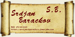 Srđan Baračkov vizit kartica